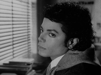 Movie still from “Michael Jackson - Bad” (1987), directed by Martin Scorsese – Close Up shot, High angle