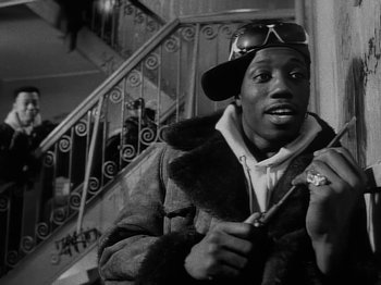 Movie still from “Michael Jackson - Bad” (1987), directed by Martin Scorsese – Close Up shot, Low angle