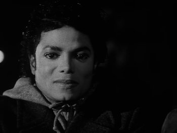 Movie still from “Michael Jackson - Bad” (1987), directed by Martin Scorsese – Close Up shot, High angle