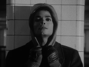 Movie still from “Michael Jackson - Bad” (1987), directed by Martin Scorsese – Close Up shot, High angle