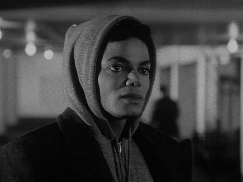 Movie still from “Michael Jackson - Bad” (1987), directed by Martin Scorsese – Close Up shot, High angle