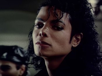 Movie still from “Michael Jackson - Bad” (1987), directed by Martin Scorsese – Extreme Close Up shot, High angle