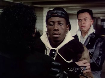 Movie still from “Michael Jackson - Bad” (1987), directed by Martin Scorsese – Close Up shot, Low angle