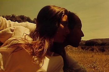 Movie still from “Gipsy Kings - Bamboléo” (1987), directed by David Fincher – Extreme Close Up shot, Low angle