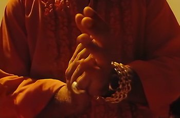 Movie still from “Gipsy Kings - Bamboléo” (1987), directed by David Fincher – Extreme Close Up shot, Low angle