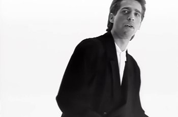 Movie still from “Johnny Hates Jazz - Shattered Dreams” (1987), directed by David Fincher – Close Up shot, Low angle