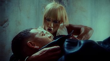 Movie still from “slowthai - Yum” (2023), directed by Owls – Close Up shot, Overhead angle