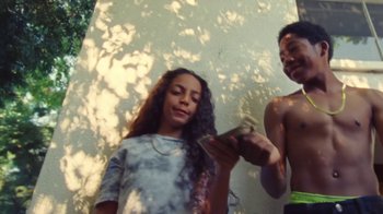 Movie still from “A$AP Rocky - Kids Turned Out Fine” (2019), directed by Dexter Navy – Medium shot, Low angle