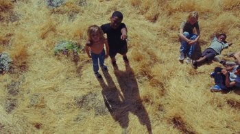 Movie still from “A$AP Rocky - Kids Turned Out Fine” (2019), directed by Dexter Navy – Wide shot, Overhead angle