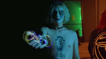 Movie still from “A$AP Rocky - Kids Turned Out Fine” (2019), directed by Dexter Navy – Medium shot, Low angle