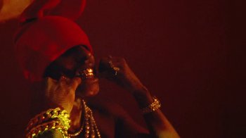 Movie still from “A$AP Rocky - Kids Turned Out Fine” (2019), directed by Dexter Navy – Extreme Close Up shot, Low angle