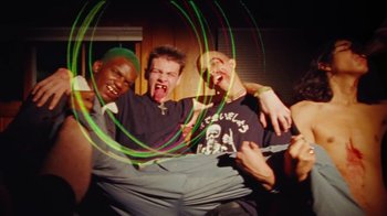 Movie still from “A$AP Rocky - Kids Turned Out Fine” (2019), directed by Dexter Navy – Medium shot, Low angle