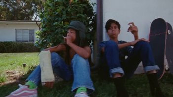 Movie still from “A$AP Rocky - Kids Turned Out Fine” (2019), directed by Dexter Navy – Medium shot, Low angle