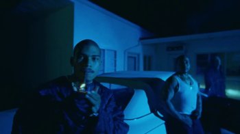 Movie still from “A$AP Rocky - Kids Turned Out Fine” (2019), directed by Dexter Navy – Medium shot, Low angle