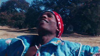 Movie still from “A$AP Rocky - Kids Turned Out Fine” (2019), directed by Dexter Navy – Close Up shot, Low angle