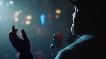 Movie still from “Gregory Porter - Revival” (2020), directed by Douglas Bernardt – Extreme Close Up shot, Low angle