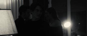 Movie still from “Vaeda Black - Run Fast” (2019), directed by Justin Leyba – Medium shot, Over the shoulder angle