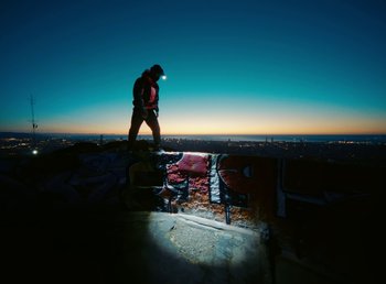 Movie still from “DJ Pone (ft. Blasé) - All I Want” (2023), directed by Benoît Marzouvanlian – Extreme Wide shot, Low angle