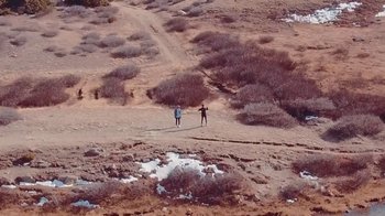 Movie still from “THEY. - U-RITE” (2017), directed by Jack Begert – Extreme Wide shot, High angle