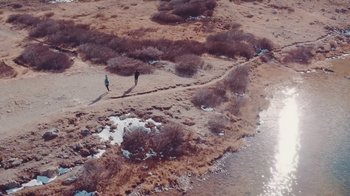 Movie still from “THEY. - U-RITE” (2017), directed by Jack Begert – Extreme Wide shot, Overhead angle
