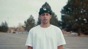 Movie still from “THEY. - U-RITE” (2017), directed by Jack Begert – Close Up shot, Low angle