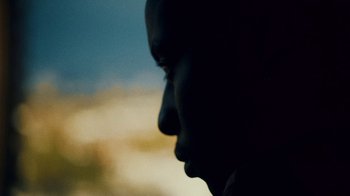 Movie still from “Downtown Kayoto - Lite” (2023), directed by Joe Howat – Extreme Close Up shot, Low angle