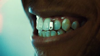 Movie still from “Downtown Kayoto - Lite” (2023), directed by Joe Howat – Extreme Close Up shot, Overhead angle