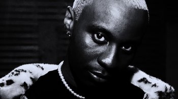 Movie still from “Downtown Kayoto - Lite” (2023), directed by Joe Howat – Extreme Close Up shot, Low angle