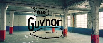 Movie still from “JJ DOOM - GUV'NOR” (2012), directed by Ninian Doff – Extreme Wide shot, Low angle