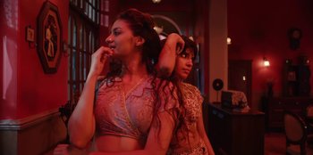Movie still from “Manish Khushalani - Jhula” (2024), directed by Manish Khushalani – Medium shot, Low angle