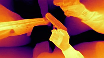 Movie still from “Oddworld x Souly - wzf / maybach” (2024), directed by Florian Christopher – Extreme Close Up shot, Overhead angle