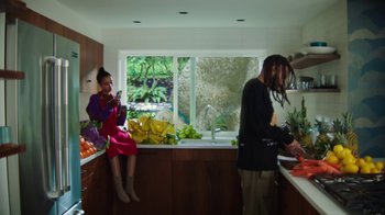 Movie still from “Aminé - Charmander” (2021), directed by Jack Begert – Wide shot, Low angle