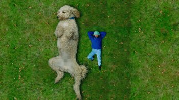 Movie still from “Aminé - Charmander” (2021), directed by Jack Begert – Extreme Wide shot, Overhead angle