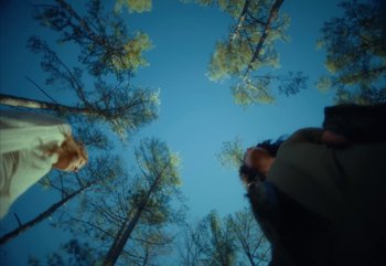 Movie still from “YUNGBLUD feat. Lil Yachty - When We Die” (2024), directed by Logan Fields – Extreme Wide shot, Low angle