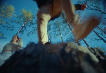 Movie still from “YUNGBLUD feat. Lil Yachty - When We Die” (2024), directed by Logan Fields – Wide shot, Low angle