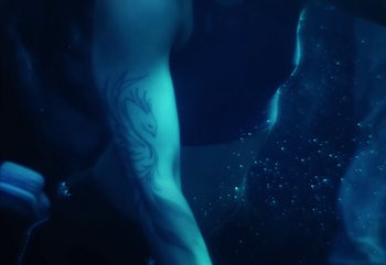 Movie still from “YUNGBLUD feat. Lil Yachty - When We Die” (2024), directed by Logan Fields – Extreme Close Up shot, Overhead angle