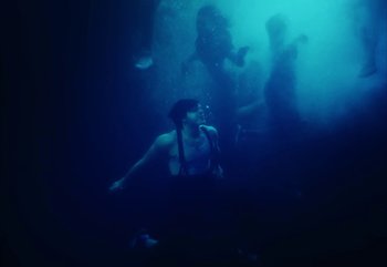 Movie still from “YUNGBLUD feat. Lil Yachty - When We Die” (2024), directed by Logan Fields – Wide shot, Low angle