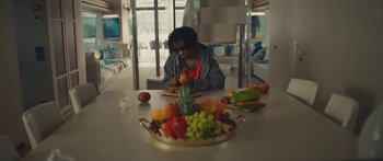 Movie still from “Drake, 21 Savage - Spin Bout U” (2023), directed by Dave Meyers – Medium shot, Over the shoulder angle