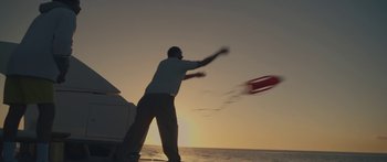 Movie still from “Drake, 21 Savage - Spin Bout U” (2023), directed by Dave Meyers – Extreme Wide shot, Low angle