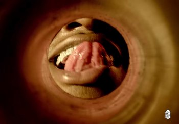 Movie still from “Ken Carson - Fighting My Demons” (2023), directed by Cole Bennett – Extreme Close Up shot, Overhead angle