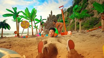 Movie still from “KYLE feat. Lil Yachty - iSpy” (2017), directed by Colin Tilley – Wide shot, High angle