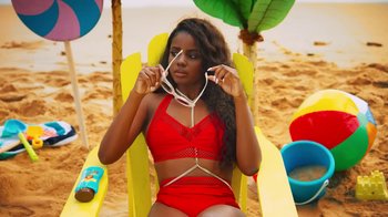 Movie still from “KYLE feat. Lil Yachty - iSpy” (2017), directed by Colin Tilley – Medium shot, Low angle