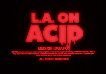 Movie still from “Dillon Francis, Good Times Ahead - LA On Acid” (2023), directed by Parker Seaman – Extreme Wide shot, High angle