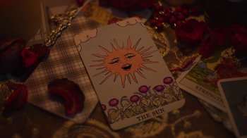 Movie still from “Carly Gibert - Dropping Seeds” (2023), directed by Luciana Baldovino – Extreme Close Up shot, Overhead angle