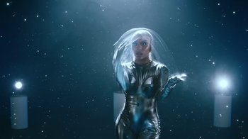 Movie still from “Victoria Monét - Alright” (2024), directed by Dave Meyers – Medium shot, Low angle