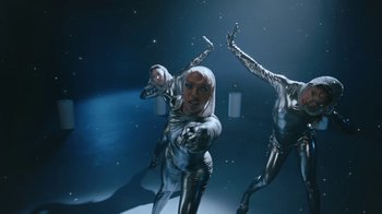 Movie still from “Victoria Monét - Alright” (2024), directed by Dave Meyers – Medium shot, Low angle