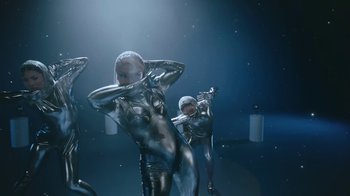 Movie still from “Victoria Monét - Alright” (2024), directed by Dave Meyers – Medium shot, Low angle