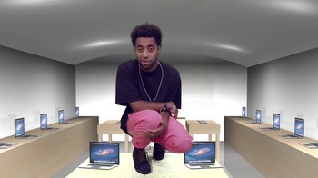 Movie still from “Yung Jake - Unfollow” (2014), directed by Yung Jake – Wide shot, Overhead angle