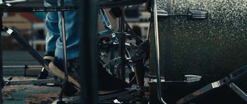 Movie still from “aexattack - Next Year” (2021), directed by Jetski – Medium shot, Overhead angle