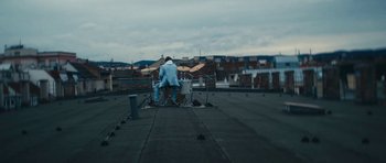 Movie still from “aexattack - Next Year” (2021), directed by Jetski – Extreme Wide shot, High angle